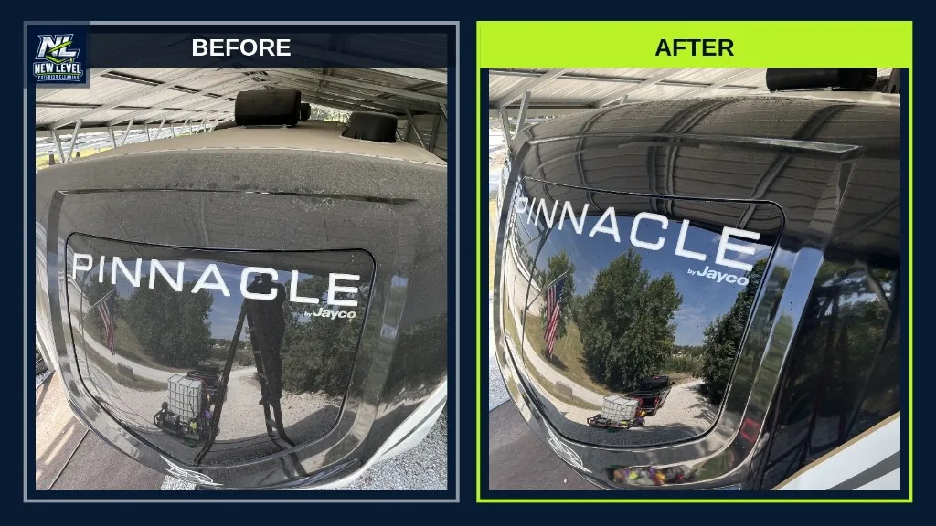 RV exterior cleaning before and after results in Missouri