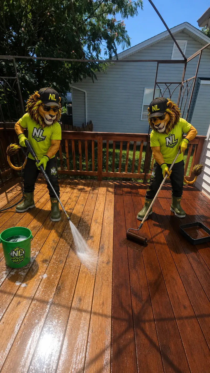 Deck Cleaning/Staining by New Level Exterior Cleaning